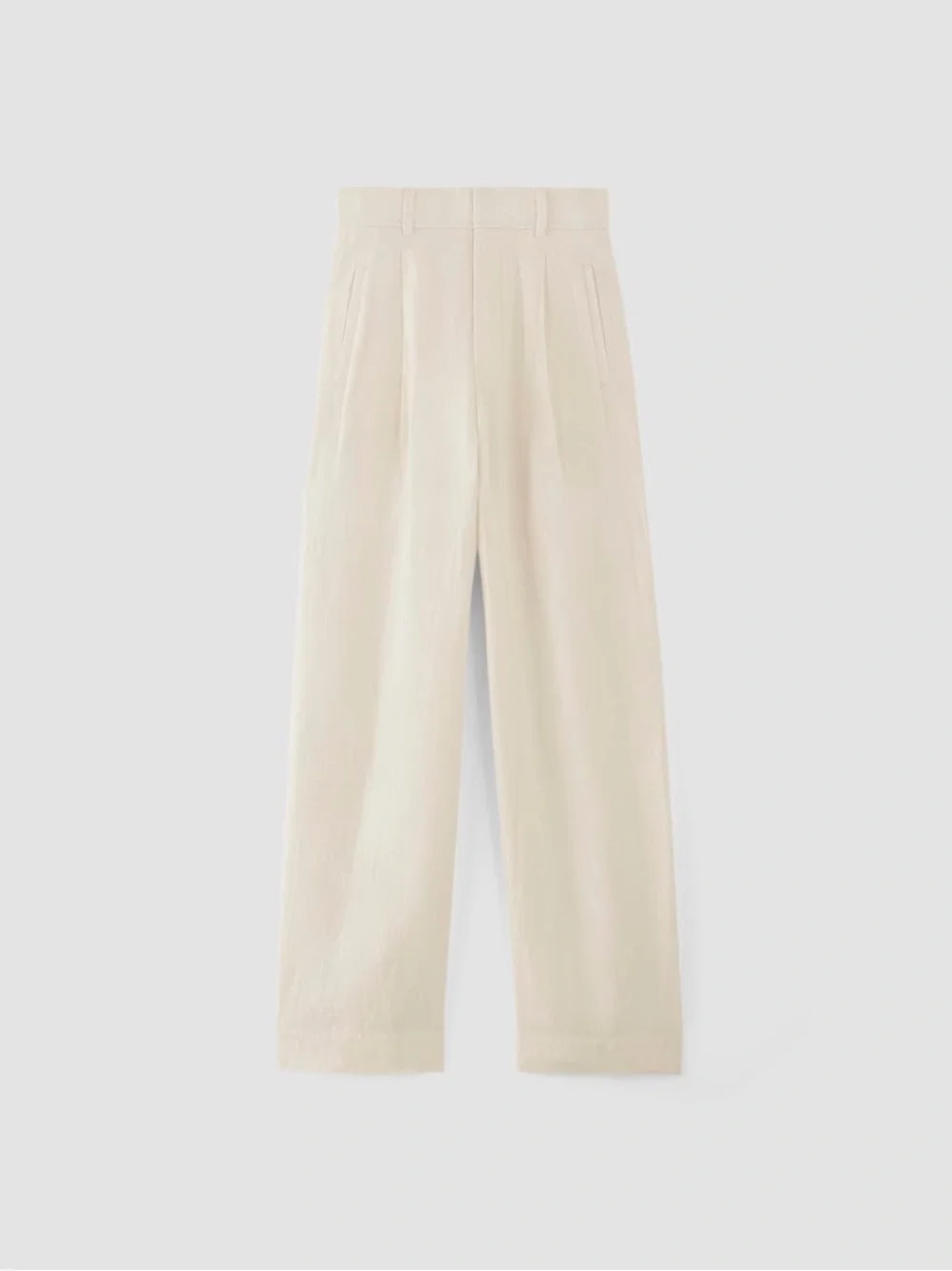 Everlane The Linen Way-High Drape Pant Bone Size 2 NWOT 100% Linen